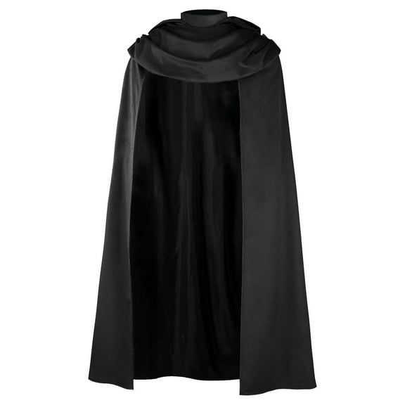 Hvyesh Medieval Cloak with Hood Renaissance Cape Halloween Hobbit Costume