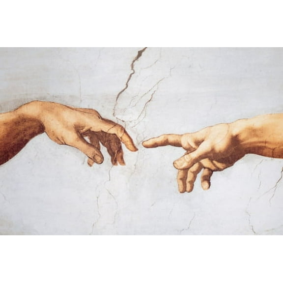 Michelangelo Creation poster Poster (36 x 24)