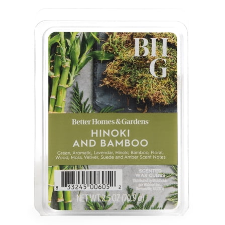 Better Homes & Gardens 2.5oz Wax Melts Hinoki and Bamboo