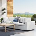 thumbnail image 1 of Modway Commix Sunbrella Outdoor Patio Furniture Sofa, White, 1 of 10