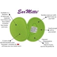 thumbnail image 2 of Ear Mitts Bandless Ear Muffs, Lime Green Fleece Ear Warmers, Regular, 2 of 6