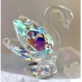 thumbnail image 2 of Carlucci Italian Crystal AB Swarovski Elements Stunning Swan Figurine 2.5", 2 of 7