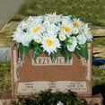 thumbnail image 5 of Outdoor Cemetery Flower Arrangement - Large Silk Rose Headstone Saddle, Fade-Resistant Grave Decor for Tombstones - Beautiful Memorial Flowers That Never Wilt, 5 of 5