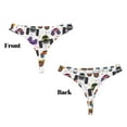 thumbnail image 3 of Balery Cartoon Monster Trucks1 Tangas de Algodón para Mujer con Estampado – Ropa Interior Sexy, Transpirable, G-string-Medium, 3 of 6