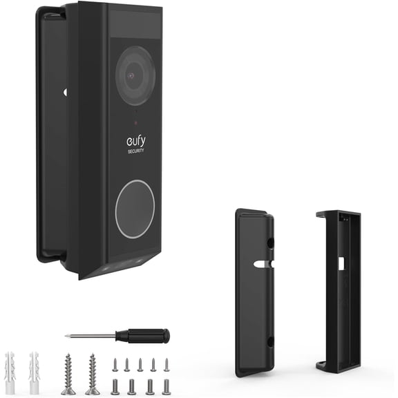 Adjustable Angle 0 to 35 Degree eufy Doorbell Mount for eufy Security Video Doorbell E340 Camera – Black