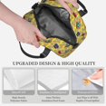 thumbnail image 3 of Naloa 90s Audio Tape Print Lunch Bag for Women & Men Insulated Lunch Box or Cooler Lunch Tote Bags for Work, Travel, Outdoor, 3 of 5