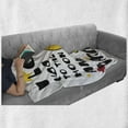 thumbnail image 6 of I Love You Soft Flannel Fleece Blanket, Moon Surface Romance Big Love Galactic Partners Friends Valentines Print, Cozy Plush for Indoor and Outdoor Use, 70" x 90", Yellow Black Red, by Ambesonne, 6 of 6