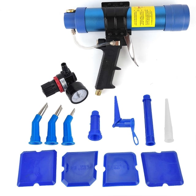 Pistolet à air comprimé réglable pour colle et mastic pour verre, 310 ml