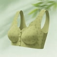 thumbnail image 2 of SAZBJOJN Bralettes for Women Soft Stretchy Daily Wear Push Up Bra Breathable Comfort Wireless Printed Bras for Women Light Support Full Coverage No Underwire Bra Size 34 Green, 2 of 5