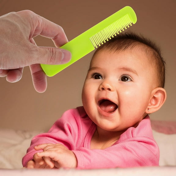 FRCOLOR 2pcs Baby Hair Detangler Comb Set Round Teeth for Gentle Scalp Care for Newborn and Toddler Hair Grooming Soft and Safe for Babies Comb