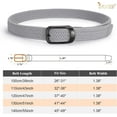 thumbnail image 5 of Stretch Belt for Men, Men Elastic Woven Braided Belt 1 3/8 Casual Belt Golf Belt for Jeans Pants, 5 of 9