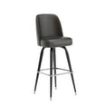 thumbnail image 2 of Flash Furniture Commercial Grade Metal Barstool with Dark Brown Swivel Bucket Seat, 2 of 10