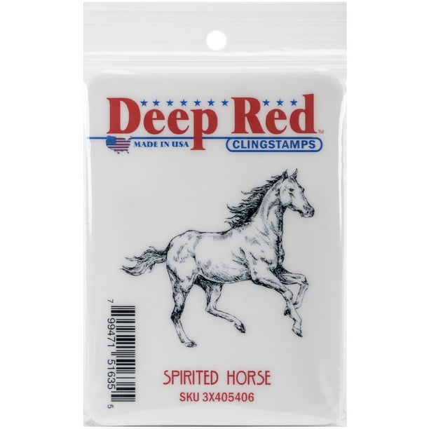 Deep Red Stamps Cheval Fougueux