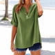 thumbnail image 4 of para las Mujeres Casual de Manga Corta Cuello Redondo Verano Suelto Camisetas Blusa, 4 of 4