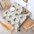 thumbnail image 2 of Cute Hedgehog and Mushroom Square Tablecloth,Waterproof Square Table Cover,Wipeable Spillproof Washable Table Cover for Home Kitchen Party Decor 52"x52"(132x132cm), 2 of 6