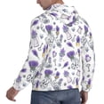 thumbnail image 6 of Naloa Lavender Bicycle Men's Casual Hooded Collar Drawstring Hoodies Pullover Sweatshirts Casual Long Sleeve Shirts-3X-Large, 6 of 7