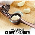 thumbnail image 6 of Zulay Kitchen Garlic Press Set, Easy to Squeeze Garlic Mincer with Peeler & Cleaner, 6 of 9