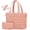 Dark Pink, variant on Laptop Tote Bag for Women, Large Puffer Work Tote Computer Bags, Quilted Women's Shoulder Purse Bag with Zipper, Teacher Office Handbag for Travel College Business, Gifts