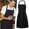 thumbnail image 2 of ionze Kitchen Tools Cooking Kitchen Apron With Pocket Check Chef Apron Dress For Women Men Adults For Baking Restaurant Tool Kitchen Supplies （Black）, 2 of 5