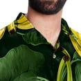 thumbnail image 5 of Banana Men's Short Sleeve Spread Collar Hawaiian Shirts, Casual Printed Button Down Summer Beach Tops, Unisex Men's Shirts, 5 of 6