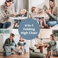 thumbnail image 2 of Chicco Zest Trona plegable 4 en 1, silla para comer, silla para niños pequeños y taburete para jóvenes, trona multiusos y fácil de limpiar | Capri/Azul, 2 of 5