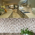 thumbnail image 5 of Uxcell 20Pcs Mosaic Tile Stickers, 10x10cm Wallpaper Self-Adhesive Sticker Backsplash for Kitchen Bathroom (Style 2), 5 of 6
