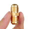 thumbnail image 4 of Conector Adaptador de gas Unión Acoplador Tubería Flare Fitting (2PCS) 7/8-14UNF, Unión de tubería recta de cobre de conexión rápida de latón, 4 of 5