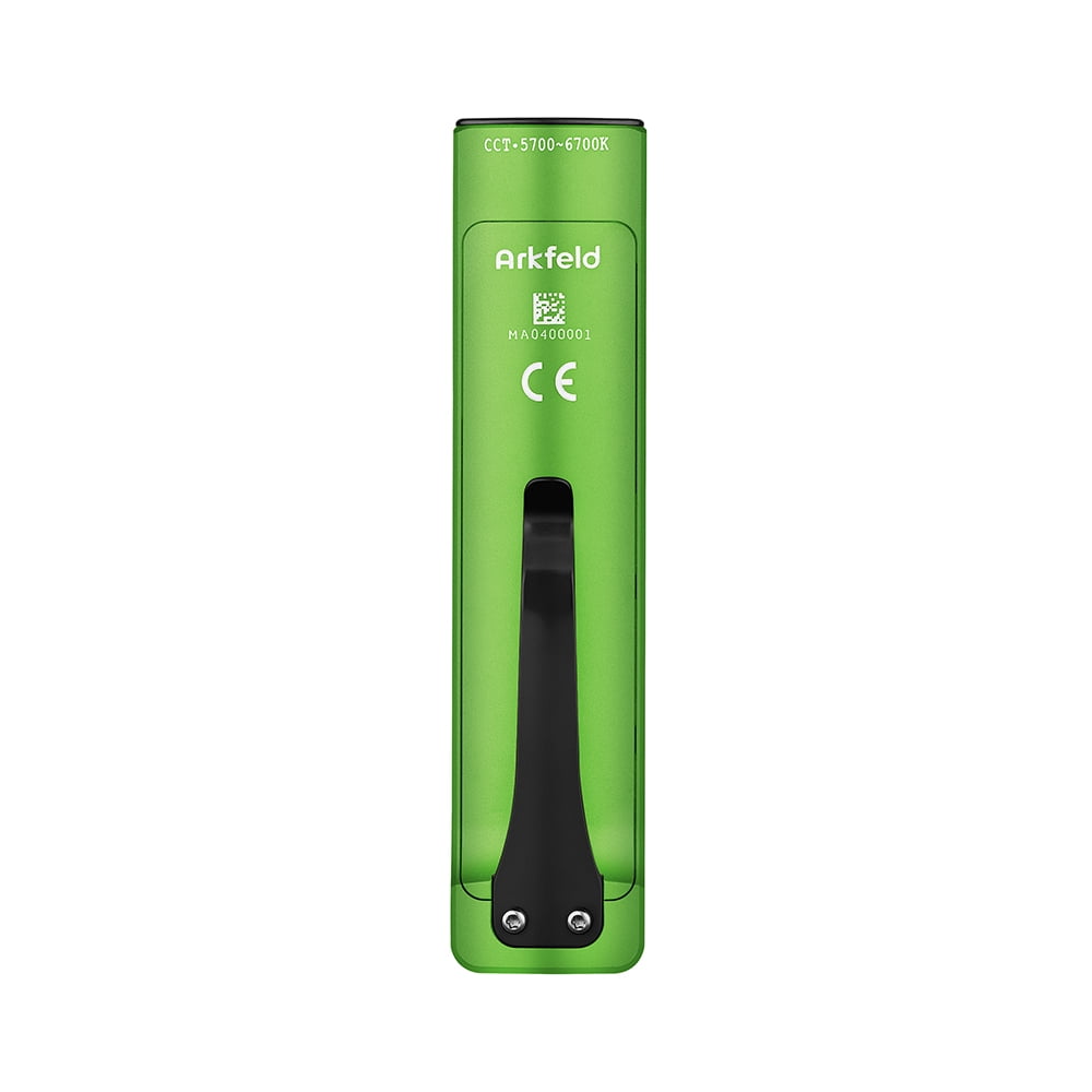 OLIGHT Arkfeld EDC Flat Flashlight, 1000 Lumens White LED Light with Green Beam Combo, Power by Rechargeable Built-in Battery for Outdoors, Emergency, Work (Green)