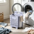 thumbnail image 6 of Foldable Hanging Laundry Basket Wall Mount Dirty Clothes Hamper Collapsible Storage Bin for Bathroom Bedroom 14.17x11x5.9 Inch, 6 of 6