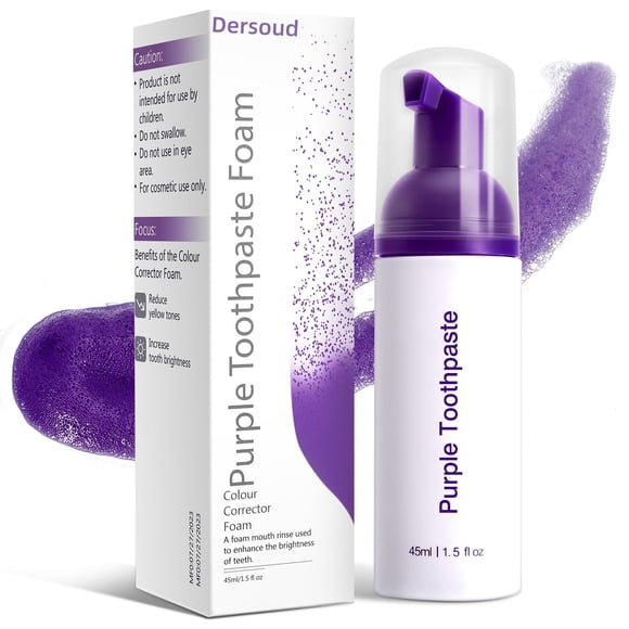Pasta dental en espuma morada para blanqueamiento Dersoud 45 ml