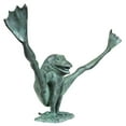 thumbnail image 2 of Design Toscano Legs Leap Frog Bronze Garden Statue, Large, 2 of 4