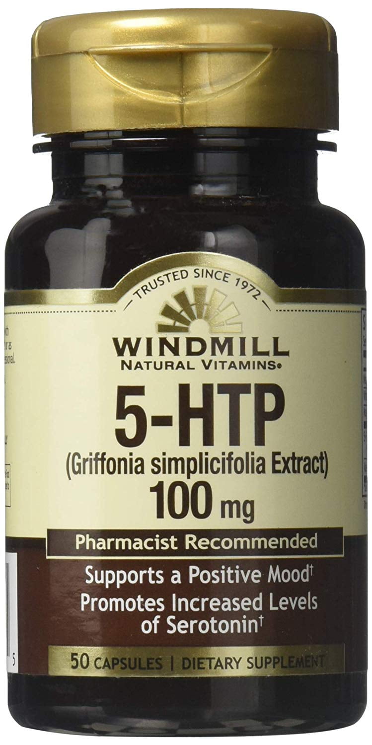 Windmill Natural Vitamins 5 Htp 100 Mg Capsules, 50 Ea, 3 Pack