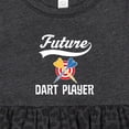 thumbnail image 4 of Inktastic Future Dart Player Girls Baby Dress, 4 of 5