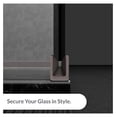 thumbnail image 5 of Brushed Frameless Shower Door Aluminum Deep U-Channel for 3/8" Thick Glass - 95 in long, 5 of 7