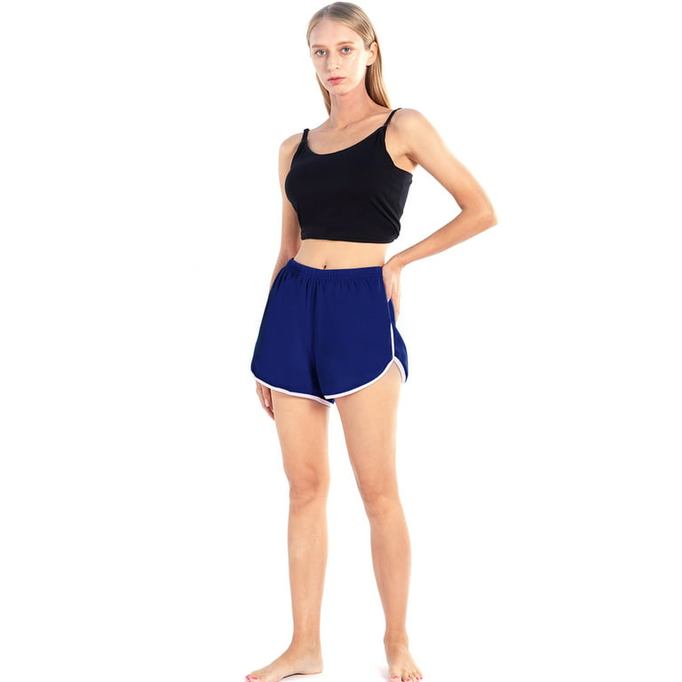 WBQ Teen Girls Performance Running Short,Elastic High Waistband Casual Gym  Shorts for Workout Yoga Fitness Sports Shorts Athletic Shorts Plain Lounge