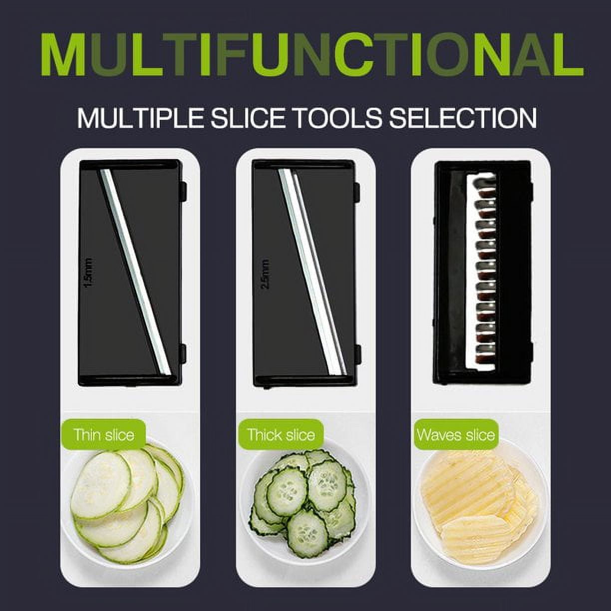9 IN 1 Multi-function CHOPPER Easy Food Slicer Mandoline Vegetable Cut