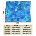 thumbnail image 6 of Blue Light Scattered Seamless Throw Blanket, Super Soft Anti-Pilling Flannel Blankets, 40"x30", 6 of 8