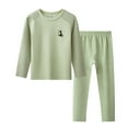 thumbnail image 4 of WOYY Girls Thermal Underwear Base Layer Long Sleeve Top Pants Loungewear Set Sleepwear Set, Sizes 14-15, 4 of 4