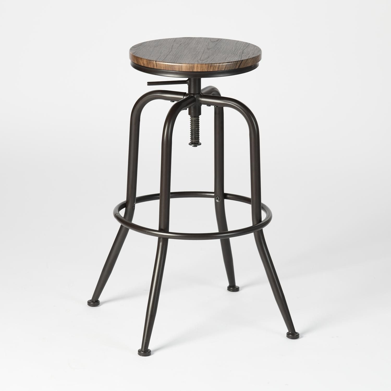 Ensemble de 2 tabourets de bar Homy Casa à hauteur réglable pour tables de bar et cuisines