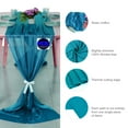 thumbnail image 4 of MDS pack of 10 Wedding 29 x 170 inches Sheer chiffon Table Runner for Rustic Boho Wedding Banquet Decor for 14ft Table Runners -Dark teal, 4 of 6