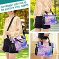 thumbnail image 5 of FORMRS Insulated Lunch Bag Unisex Large Capacity with Shoulder Strap, Pastel Pink Marble Pattern, 5 of 6