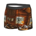 thumbnail image 5 of Goofa Log Cabin Inside Printed Men's Boxer Briefs Underwear, Moisture-Wicking Underwear, Trunk,Soft and Breathable Cotton Underwear-XX-Large, 5 of 9
