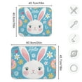 thumbnail image 3 of Hello Rabbit Face Dish Drying Mat 16x18 Absorbent Microfiber Draining Rack Pad for Kitchen Counter Sink, 3 of 8