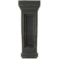 thumbnail image 3 of Ekena Millwork 6 1/2"W x 6 1/2"D x 14"H Traditional Recessed Wood Vintage Decor Corbel, Black, 3 of 6