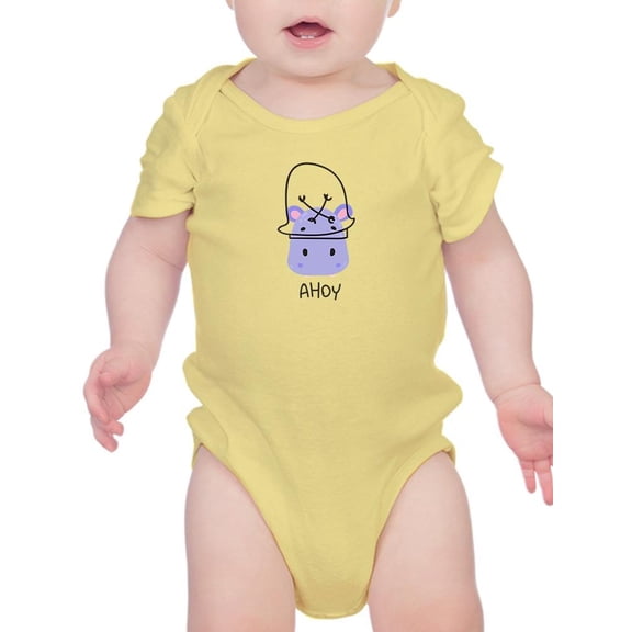 Pirate Hippo Bodysuit Infant -Image by Shutterstock, 6 Months