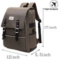 thumbnail image 2 of Unisex College Bag Fits up to 15.6’’ Laptop Casual Rucksack Waterproof School Backpack Daypacks, 2 of 6