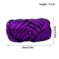 thumbnail image 3 of Kit de bolsa de hilo islandesa metálica y brillante Hilo grueso y suave para bolsas de ganchillo hechas a mano Material de punto para hacer y decorar bolsos personalizados, 3 of 9