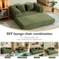 thumbnail image 2 of Buildsure 59 Inch Boneless Corduroy Sofa Bed, 5-in-1 Foldable Futon Couch for Living Room, 2 of 8