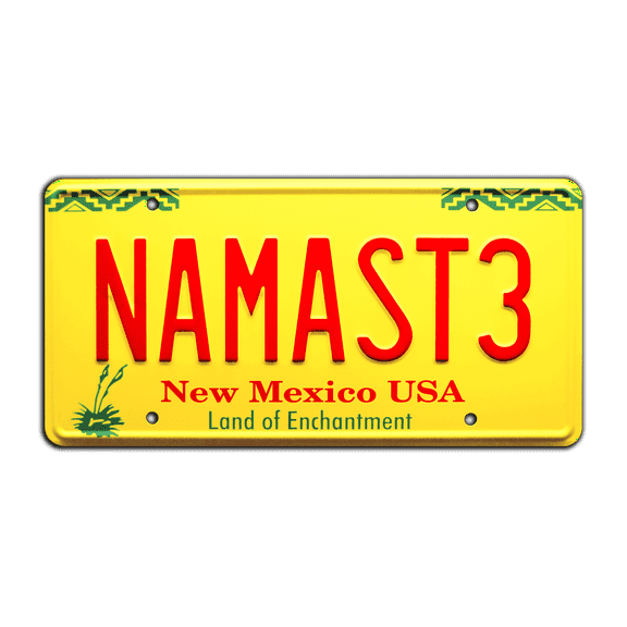 Better Call Saul | Howard Hamlin | NAMASTE | Metal Stamped Replica Prop License Plate
