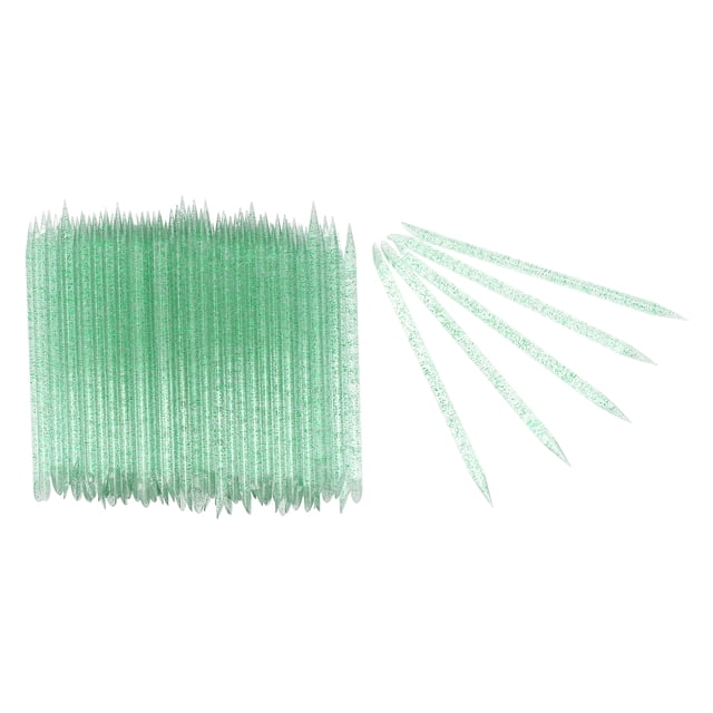 Pousse-cuticules Jetables, 100 Pcs Soin des Ongles Bâtonnet Jetable pour Cuticules Bâtonnets de Soin des Ongles Conçus pour l'Avenir